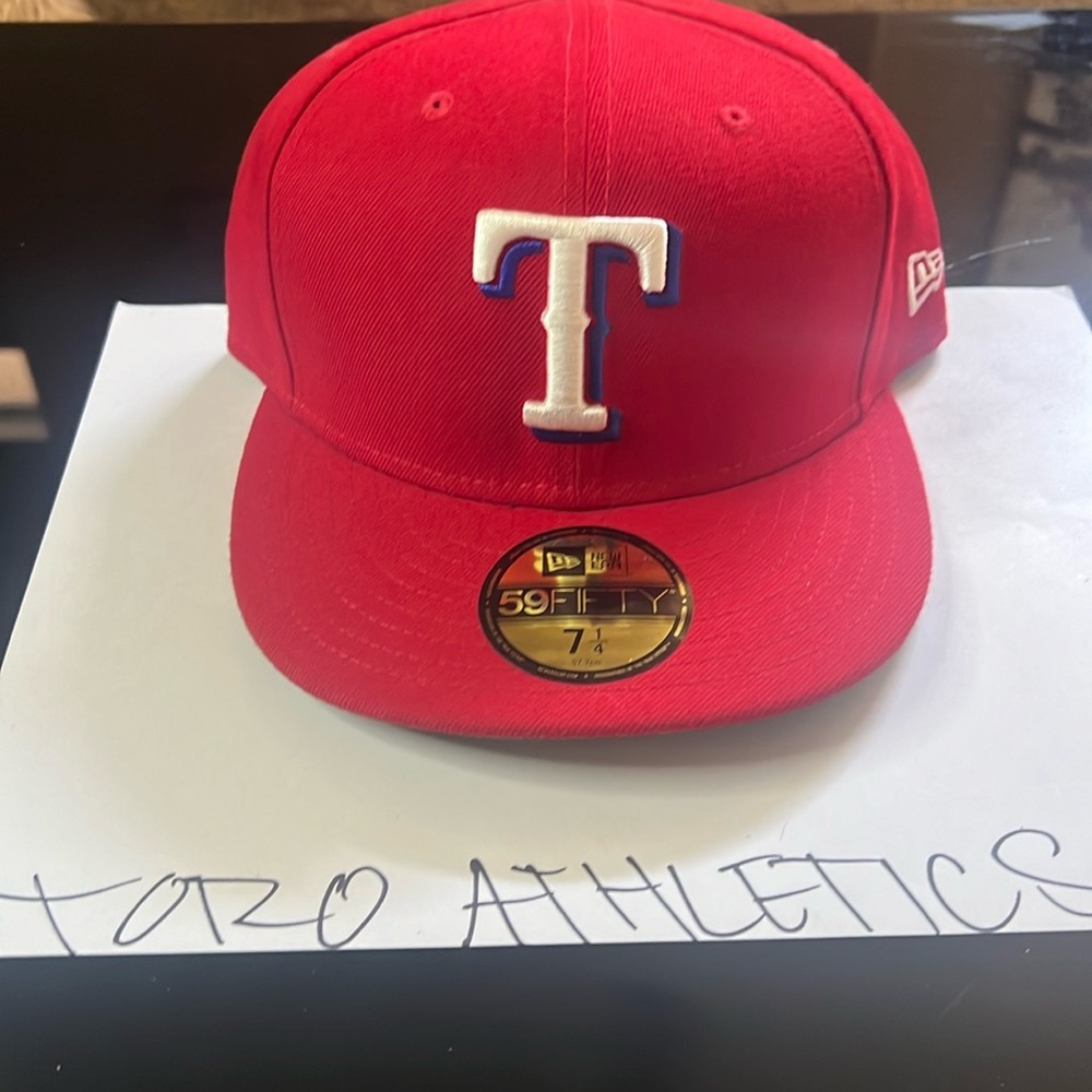 Texas Rangers On Field Fitted Sz 7/1-4th